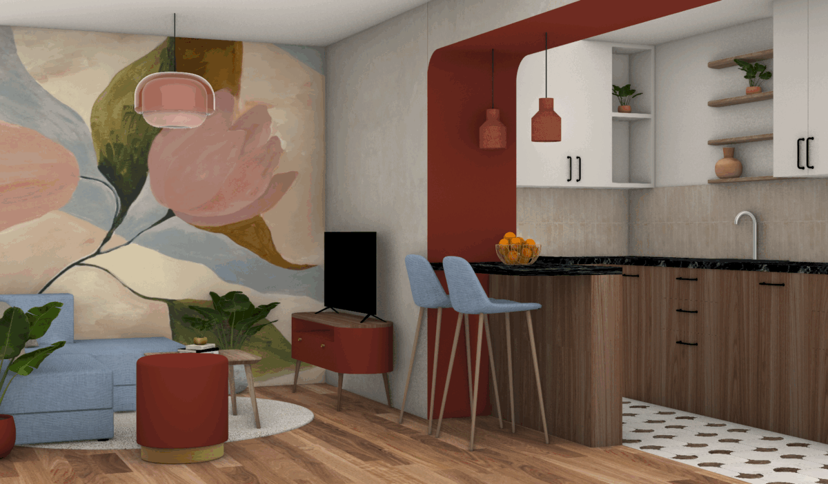 Espace de vie chaleureux